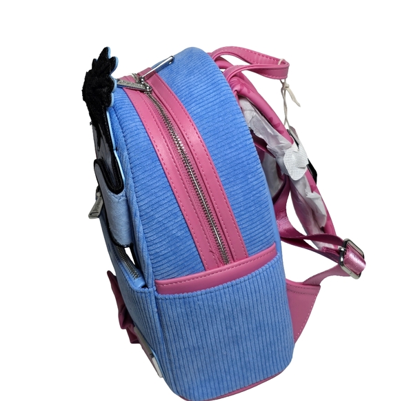 Loungefly Disney Eeyore Corduroy Mini Backpack NWT Winnie the Pooh Balloon Bow main image 5